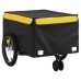 vidaXL velosipēda piekabe, 45 kg, melna un dzeltena, dzelzs