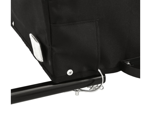 vidaXL velosipēda piekabe, 45 kg, melna un dzeltena, dzelzs