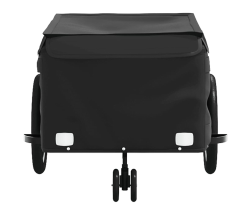 vidaXL velosipēda piekabe, 45 kg, melna, dzelzs