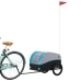 Velosipēda Piekabe, 30 Kg, Melna Un Zila, Dzelzs Vidaxl