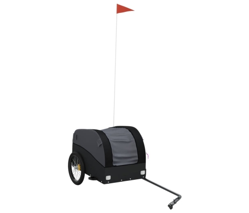 vidaXL velosipēda piekabe, 30 kg, melna, dzelzs