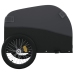 vidaXL velosipēda piekabe, 30 kg, melna, dzelzs