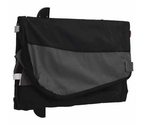 vidaXL velosipēda piekabe, 30 kg, melna, dzelzs