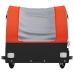 vidaXL velosipēda piekabe, 45 kg, melna un oranža, dzelzs