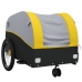 vidaXL velosipēda piekabe, 30 kg, melna un dzeltena, dzelzs
