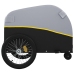 vidaXL velosipēda piekabe, 30 kg, melna un dzeltena, dzelzs