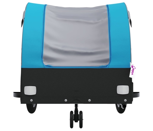 Velosipēda Piekabe, 30 Kg, Melna Un Zila, Dzelzs Vidaxl