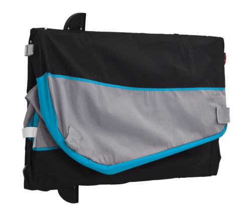 Velosipēda Piekabe, 30 Kg, Melna Un Zila, Dzelzs Vidaxl