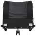 vidaXL velosipēda piekabe, 30 kg, melna, dzelzs