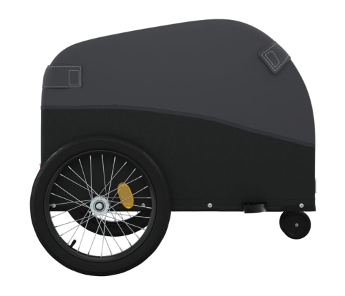 vidaXL velosipēda piekabe, 30 kg, melna, dzelzs