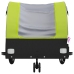 vidaXL velosipēda piekabe, 30 kg, melna un zaļa, dzelzs
