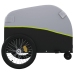 vidaXL velosipēda piekabe, 30 kg, melna un zaļa, dzelzs