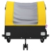 vidaXL velosipēda piekabe, 45 kg, melna un dzeltena, dzelzs