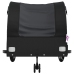 vidaXL velosipēda piekabe, 45 kg, melna, dzelzs