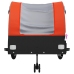 vidaXL velosipēda piekabe, 45 kg, melna un oranža, dzelzs