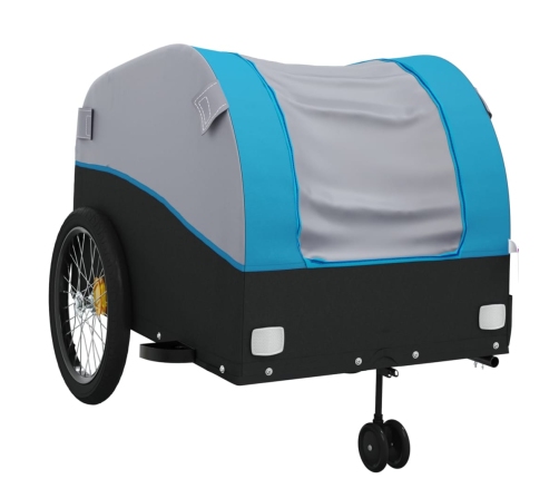 Velosipēda Piekabe, 45 Kg, Melna Un Zila, Dzelzs Vidaxl