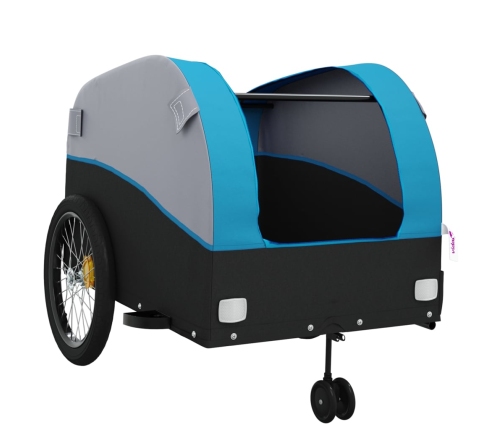 Velosipēda Piekabe, 45 Kg, Melna Un Zila, Dzelzs Vidaxl