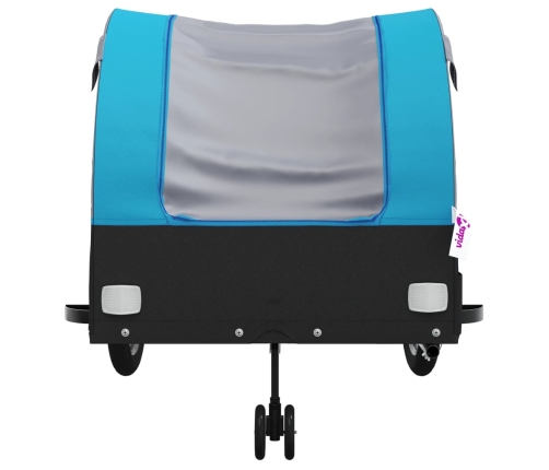 Velosipēda Piekabe, 45 Kg, Melna Un Zila, Dzelzs Vidaxl
