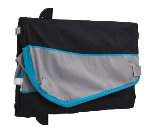 Velosipēda Piekabe, 45 Kg, Melna Un Zila, Dzelzs Vidaxl