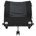 vidaXL velosipēda piekabe, 45 kg, melna, dzelzs