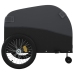 vidaXL velosipēda piekabe, 45 kg, melna, dzelzs