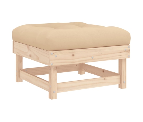 10-Daļīgs Dārza Atpūtas Mēbeļu Komplekts, Matrači, Masīvkoks Vidaxl