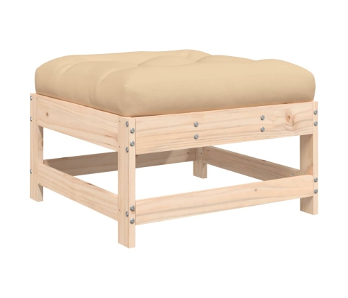 10-Daļīgs Dārza Atpūtas Mēbeļu Komplekts, Matrači, Masīvkoks Vidaxl