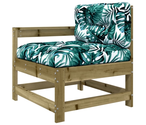 10-Daļīgs Dārza Atpūtas Mēbeļu Komplekts Ar Matračiem, Priede Vidaxl