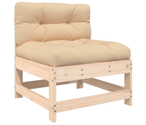 vidaXL 10-daļīgs dārza atpūtas mēbeļu komplekts, matrači, masīvkoks