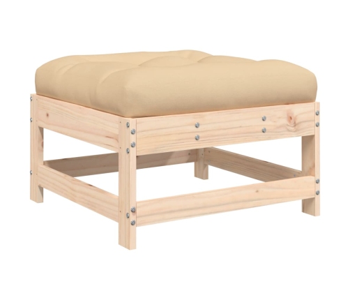 vidaXL 10-daļīgs dārza atpūtas mēbeļu komplekts, matrači, masīvkoks