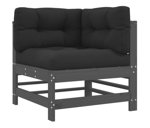 vidaXL 10-daļīgs dārza atpūtas mēbeļu komplekts, matrači, masīvkoks