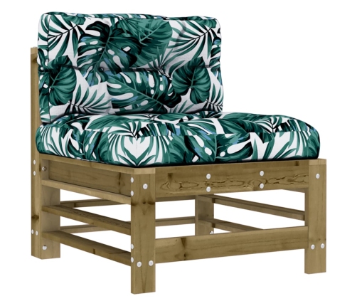 vidaXL 10-daļīgs dārza atpūtas mēbeļu komplekts ar matračiem, priede