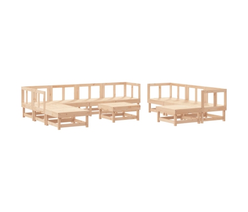 11-Daļīgs Dārza Mēbeļu Komplekts, Priedes Masīvkoks Vidaxl