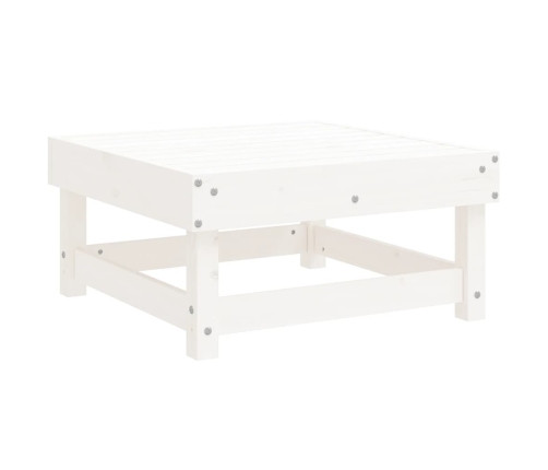 11-Daļīgs Dārza Mēbeļu Komplekts, Priedes Masīvkoks, Balts Vidaxl