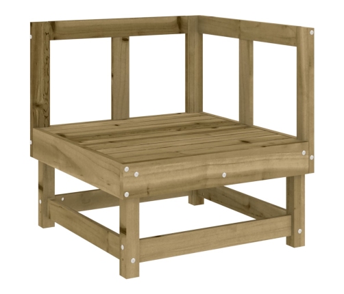 vidaXL 11-daļīgs dārza mēbeļu komplekts, impregnēts priedes koks