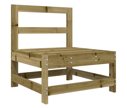 vidaXL 10-daļīgs dārza mēbeļu komplekts, impregnēts priedes koks