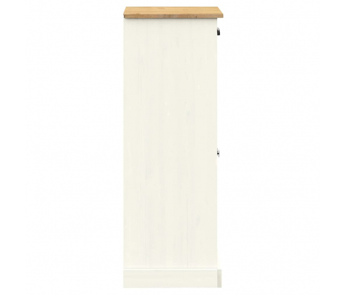 vidaXL apavu skapis VIGO, 60x35x96 cm, priedes masīvkoks, balts