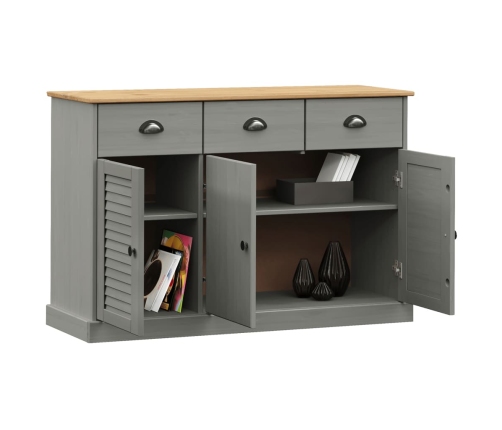 vidaXL skapītis ar atvilktnēm VIGO, 113x40x75 cm, priedes masīvkoks