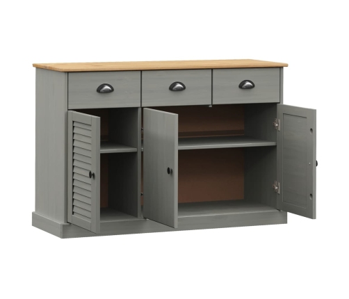 vidaXL skapītis ar atvilktnēm VIGO, 113x40x75 cm, priedes masīvkoks