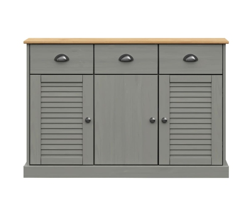 vidaXL skapītis ar atvilktnēm VIGO, 113x40x75 cm, priedes masīvkoks