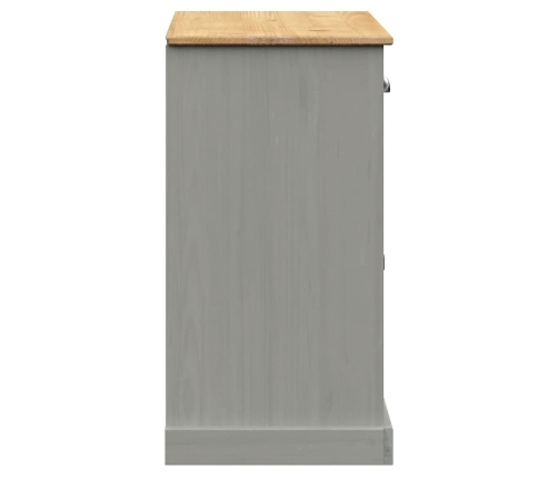 vidaXL skapītis ar atvilktnēm VIGO, 113x40x75 cm, priedes masīvkoks