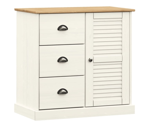 vidaXL skapītis ar atvilktnēm VIGO, 78x40x75 cm, priedes masīvkoks