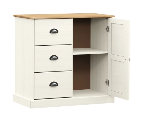 vidaXL skapītis ar atvilktnēm VIGO, 78x40x75 cm, priedes masīvkoks