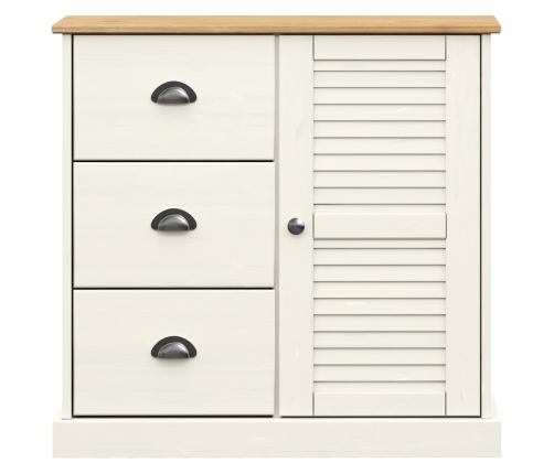 vidaXL skapītis ar atvilktnēm VIGO, 78x40x75 cm, priedes masīvkoks