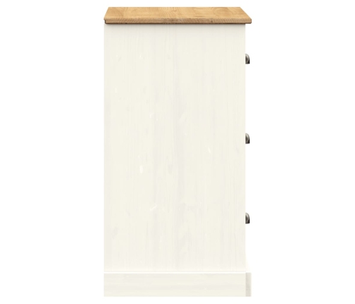 vidaXL skapītis ar atvilktnēm VIGO, 78x40x75 cm, priedes masīvkoks