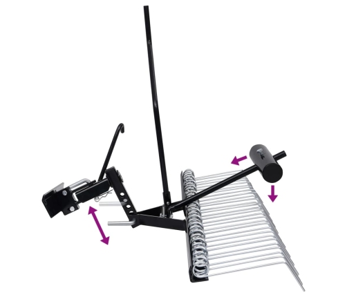 vidaXL zālāja skarifikators, 109 cm