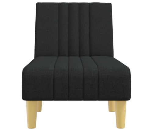 vidaXL atpūtas zvilnis, melns audums