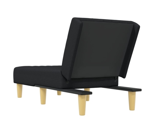 vidaXL atpūtas zvilnis, melns audums