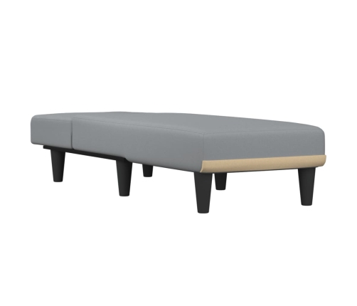 vidaXL atpūtas zvilnis, gaiši pelēks audums