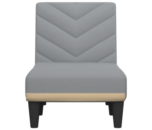 vidaXL atpūtas zvilnis, gaiši pelēks audums